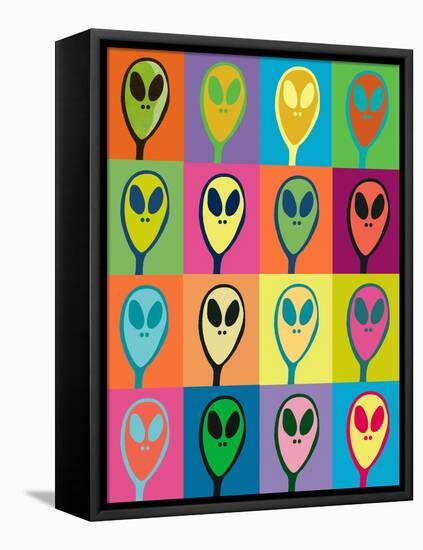 Alien Invasion-Jan Weiss-Framed Stretched Canvas