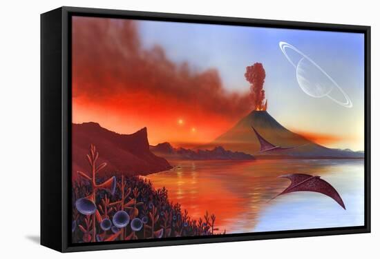 Alien Landscape, Artwork-Richard Bizley-Framed Premier Image Canvas