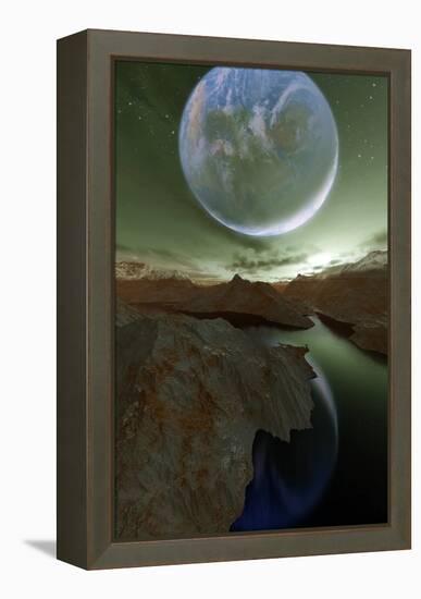 Alien Landscape, Artwork-Detlev Van Ravenswaay-Framed Premier Image Canvas