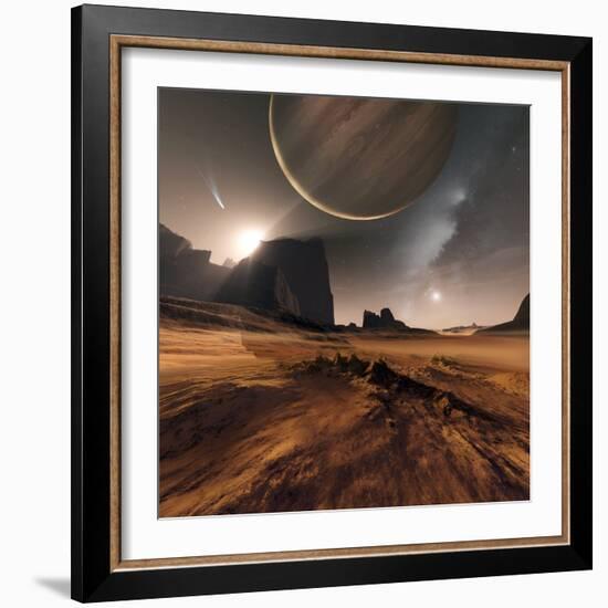 Alien Landscape, Artwork-Detlev Van Ravenswaay-Framed Premium Photographic Print