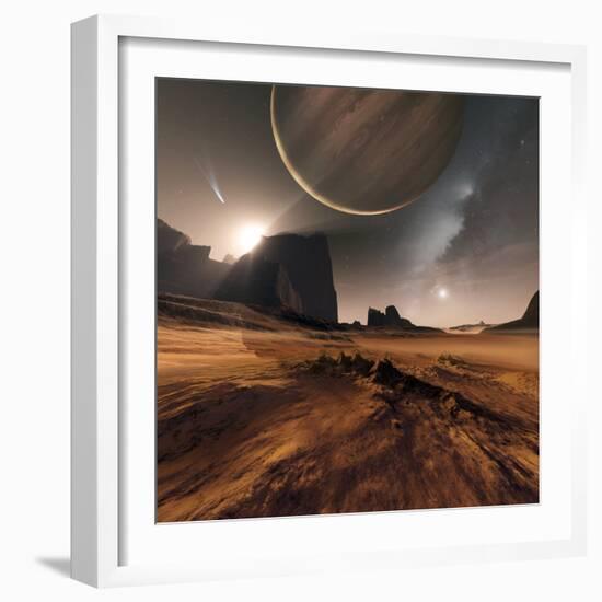 Alien Landscape, Artwork-Detlev Van Ravenswaay-Framed Premium Photographic Print