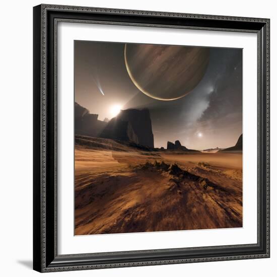 Alien Landscape, Artwork-Detlev Van Ravenswaay-Framed Premium Photographic Print