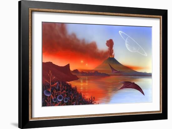 Alien Landscape, Artwork-Richard Bizley-Framed Photographic Print