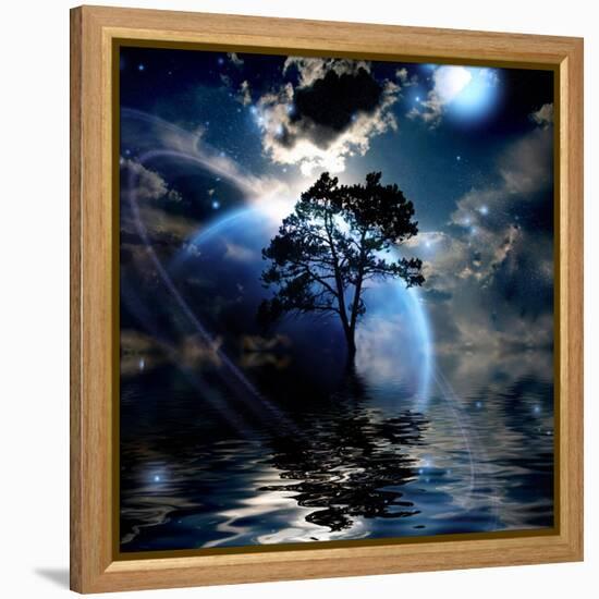 Alien Landscape-rolffimages-Framed Stretched Canvas