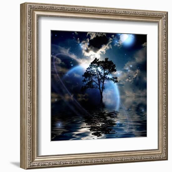 Alien Landscape-rolffimages-Framed Art Print