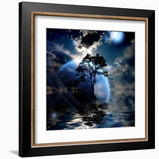 Alien Landscape-rolffimages-Framed Art Print