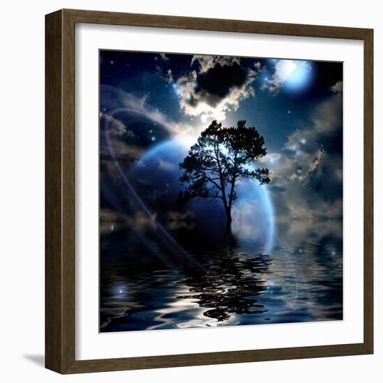 Alien Landscape-rolffimages-Framed Art Print