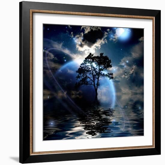 Alien Landscape-rolffimages-Framed Art Print