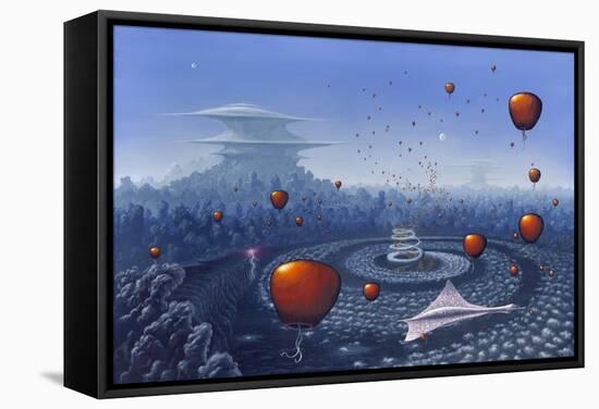 Alien Life Forms, Artwork-Richard Bizley-Framed Premier Image Canvas