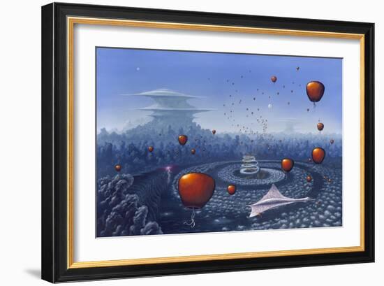 Alien Life Forms, Artwork-Richard Bizley-Framed Photographic Print