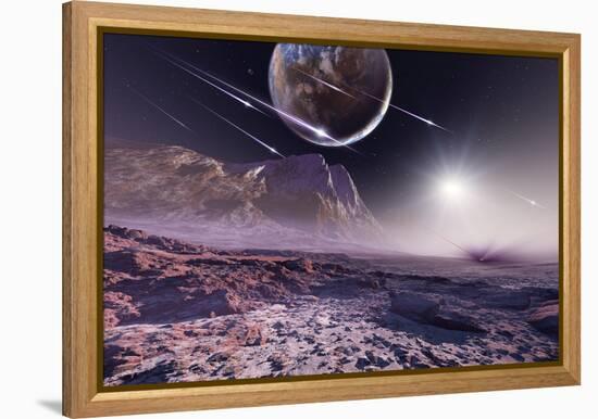 Alien Meteorite Shower, Artwork-Detlev Van Ravenswaay-Framed Premier Image Canvas