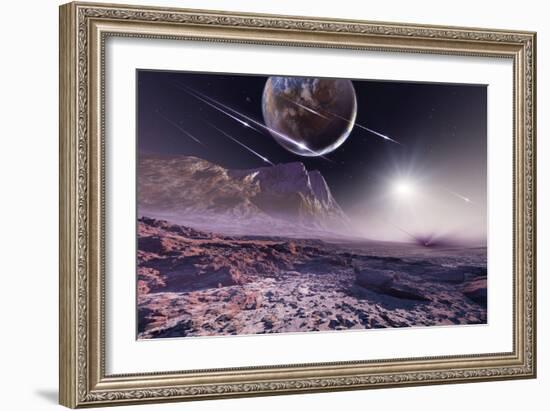 Alien Meteorite Shower, Artwork-Detlev Van Ravenswaay-Framed Photographic Print