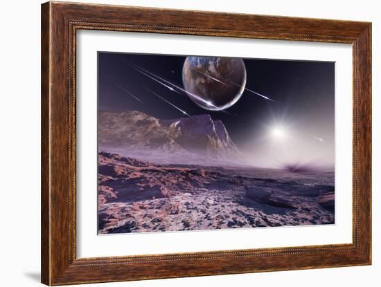 Alien Meteorite Shower, Artwork-Detlev Van Ravenswaay-Framed Photographic Print