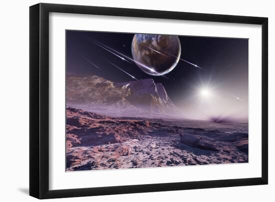 Alien Meteorite Shower, Artwork-Detlev Van Ravenswaay-Framed Photographic Print
