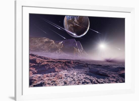 Alien Meteorite Shower, Artwork-Detlev Van Ravenswaay-Framed Photographic Print