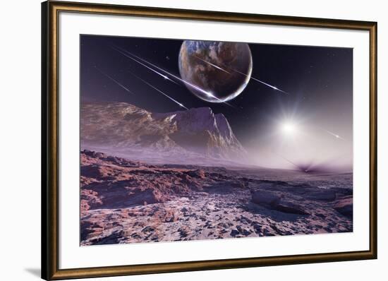 Alien Meteorite Shower, Artwork-Detlev Van Ravenswaay-Framed Photographic Print