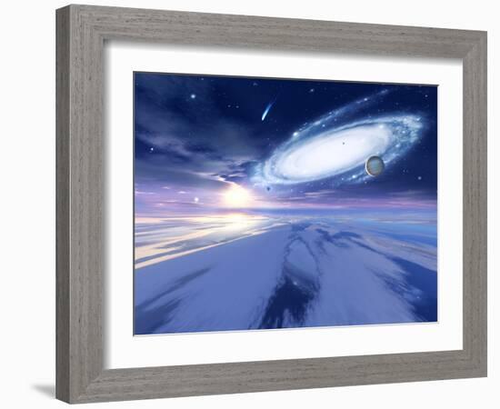 Alien Night Sky-Detlev Van Ravenswaay-Framed Photographic Print