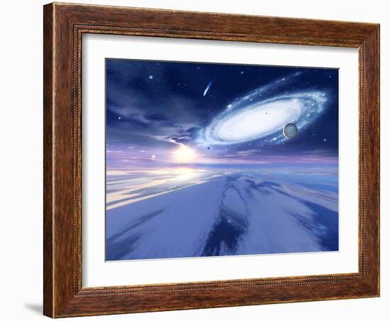 Alien Night Sky-Detlev Van Ravenswaay-Framed Photographic Print