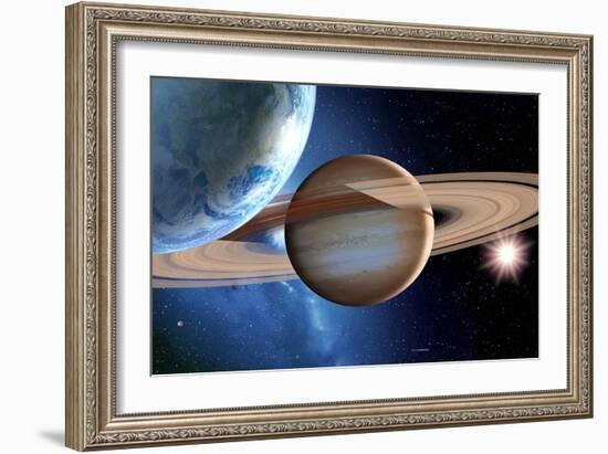 Alien Planetary System-Detlev Van Ravenswaay-Framed Photographic Print