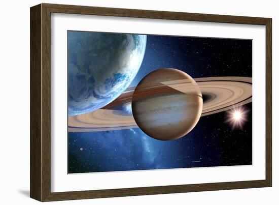 Alien Planetary System-Detlev Van Ravenswaay-Framed Photographic Print