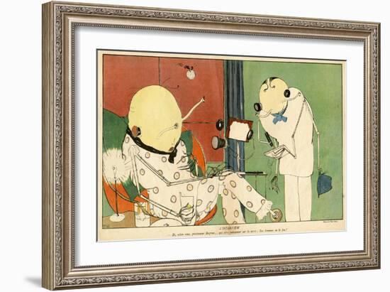 Alien Professor-Paul Iribe-Framed Art Print