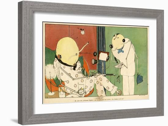 Alien Professor-Paul Iribe-Framed Art Print