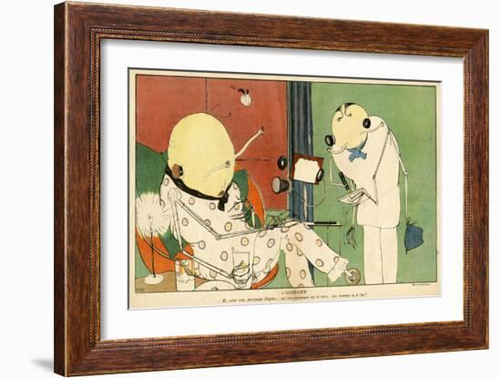 Alien Professor-Paul Iribe-Framed Art Print