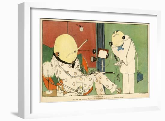 Alien Professor-Paul Iribe-Framed Art Print