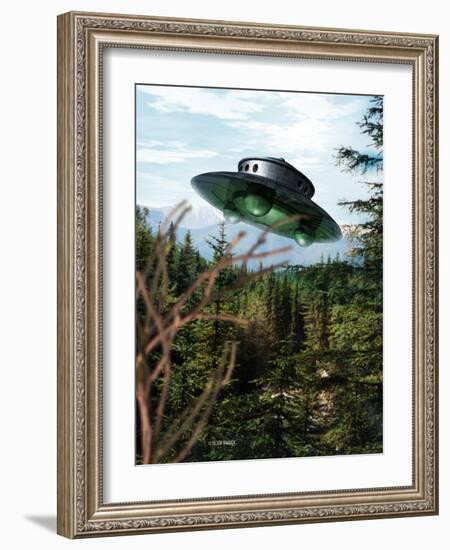 Alien Spaceship-Victor Habbick-Framed Photographic Print