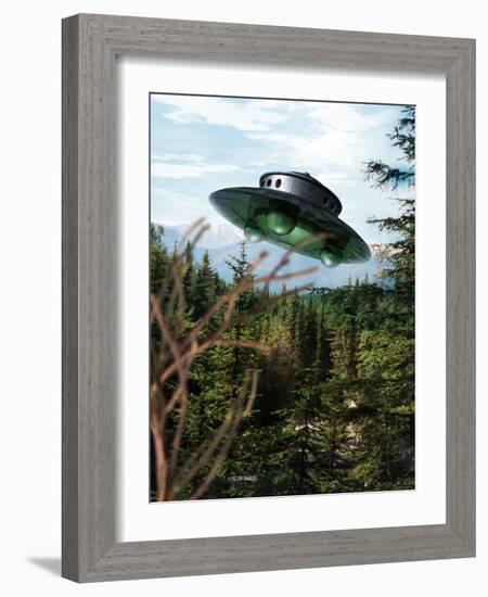 Alien Spaceship-Victor Habbick-Framed Photographic Print