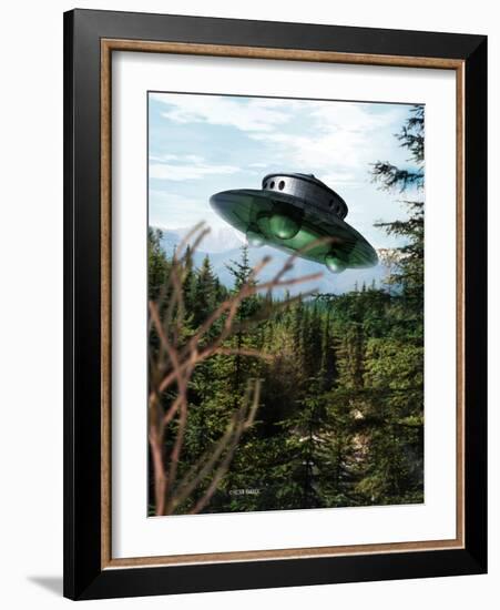 Alien Spaceship-Victor Habbick-Framed Photographic Print