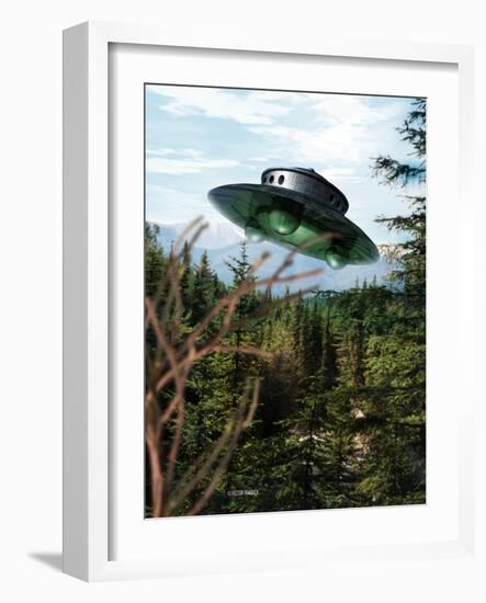 Alien Spaceship-Victor Habbick-Framed Photographic Print