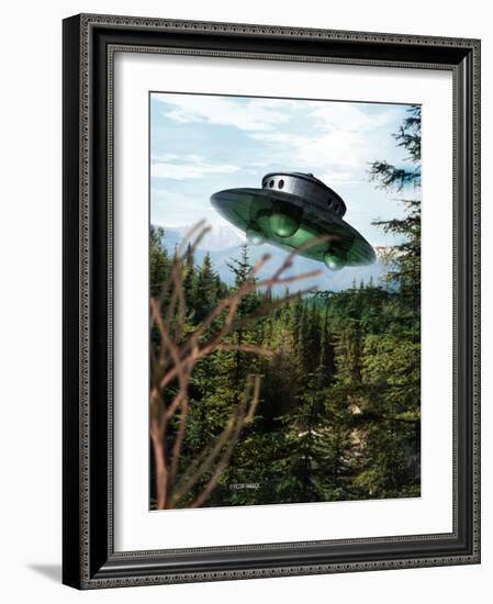 Alien Spaceship-Victor Habbick-Framed Photographic Print