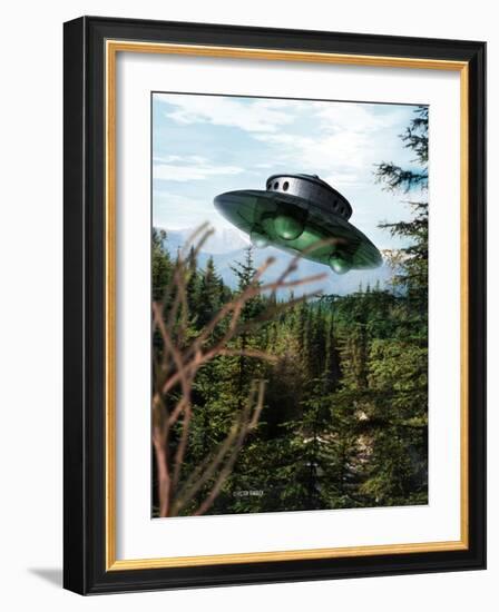 Alien Spaceship-Victor Habbick-Framed Photographic Print