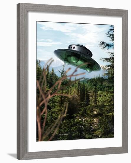 Alien Spaceship-Victor Habbick-Framed Photographic Print