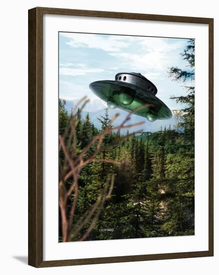 Alien Spaceship-Victor Habbick-Framed Photographic Print