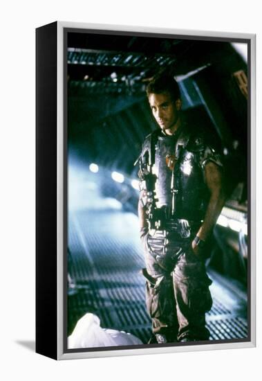 ALIENS, 1986 directed by JAMES CAMERON with Michael Biehn (photo)-null-Framed Stretched Canvas