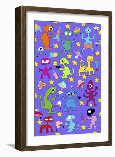 Aliens 2-Miguel Balbás-Framed Giclee Print