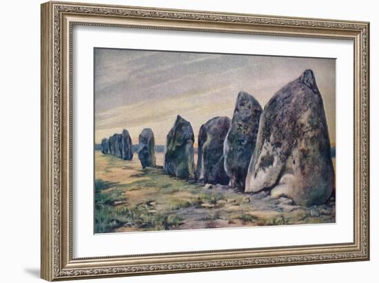 Alinements near Carnac, Brittany, France, c1920-Unknown-Framed Giclee Print