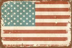 Vintage Style American Flag-Alisa Foytik-Art Print