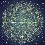 Vintage Zodiac Constellation Of Northern Stars-Alisa Foytik-Art Print