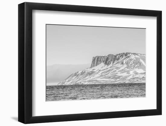 Alkefjellet (Auk Mountain) at Kapp Fanshawe, Spitsbergen, Svalbard, Norway, Scandinavia, Europe-Michael Nolan-Framed Photographic Print