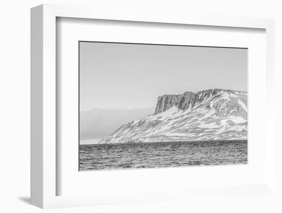 Alkefjellet (Auk Mountain) at Kapp Fanshawe, Spitsbergen, Svalbard, Norway, Scandinavia, Europe-Michael Nolan-Framed Photographic Print