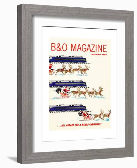 All Aboard for a Merry Christmas-null-Framed Giclee Print