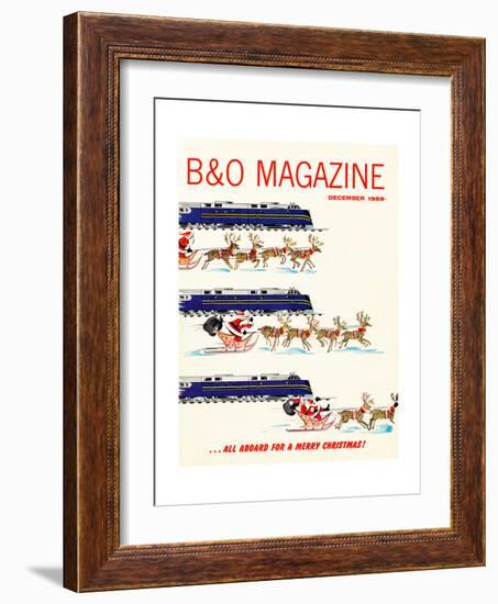 All Aboard for a Merry Christmas-null-Framed Giclee Print