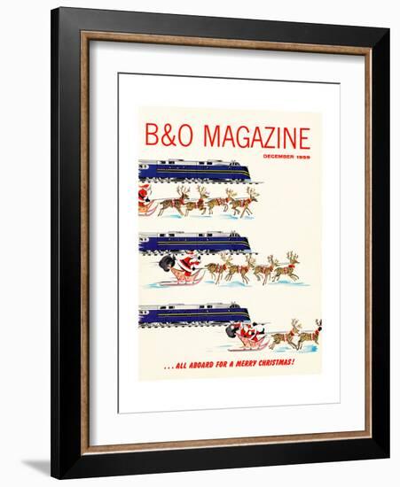 All Aboard for a Merry Christmas-null-Framed Giclee Print