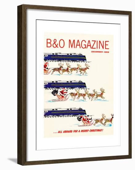 All Aboard for a Merry Christmas-null-Framed Giclee Print