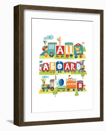 All Aboard Safari-Heather Rosas-Framed Premium Giclee Print