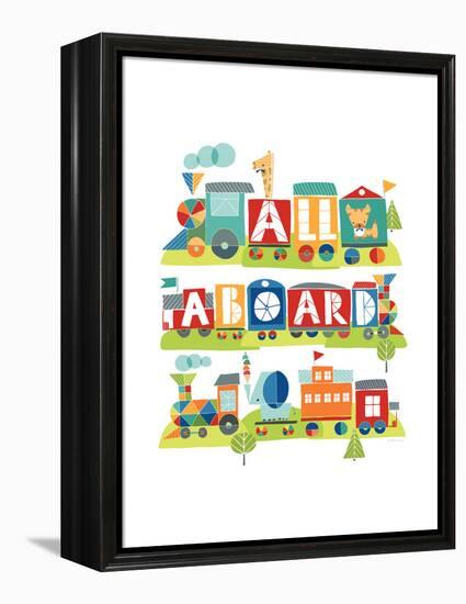 All Aboard Safari-Heather Rosas-Framed Stretched Canvas