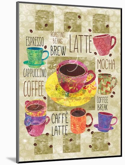 All About Coffee-Bee Sturgis-Mounted Art Print